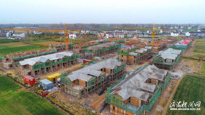 坎北街道果林村加快农民集中居住点建设