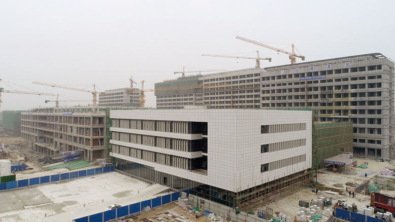 县人民医院及县妇幼保健院迁建工程现场