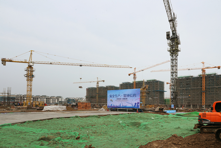 东坎高级中学工程建设现场