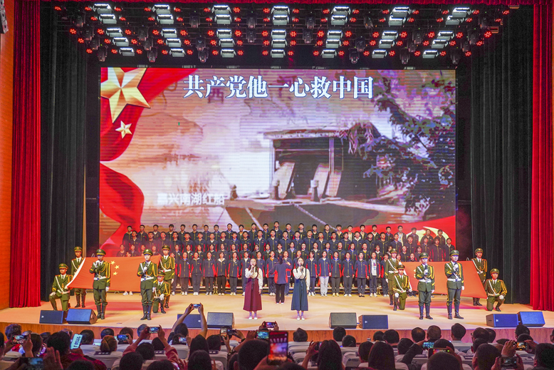 县东元高级中学举办首届校园开放日暨庆祝建党一百周年文艺汇演活动