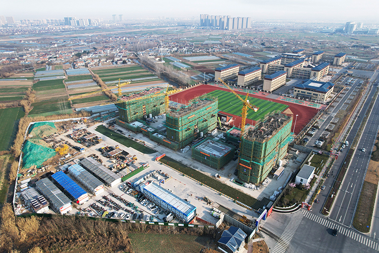 桃李院项目施工现场